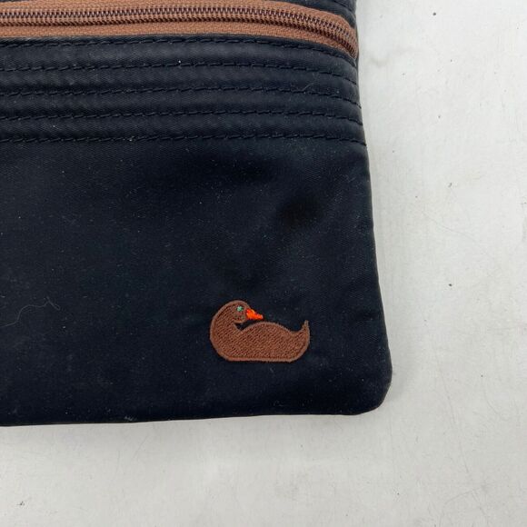 Vintage Dooney & Bourke Bag Womens 7 X 7.5 Crossbody Shoulder Mini Black Nylon - Picture 3 of 16